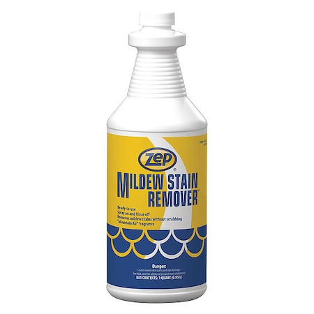 Liquid 1 qt. Mildew Stain Remover, Plastic Pail, 12 PK
