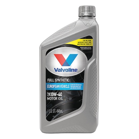 Motor Oil,1 qt. Size,0W-40 SAE Grade