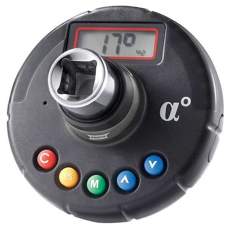 Torque Angle Meter,1/2 in Dr,250 ft.-lb.