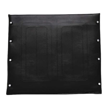 Vinyl Seat Upholstery,20" W,8 Hole,Black