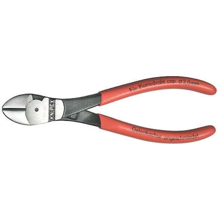 5 1/2 in 74 High Leverage Diagonal Cutting Plier Standard Cut Oval Nose Uninsulated
