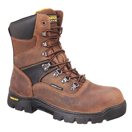 Men's 8-Inch Work Boot, 14, Composite Toe, 8 in H, Brown, CA5589