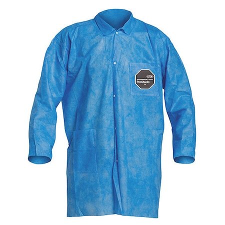 ProShield 10 Disposable Lab Coat, ProShield(R), Snaps Closure, Blue, 2XL, 30 PK