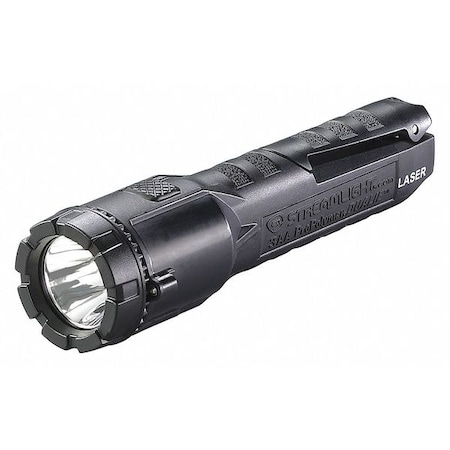 Dualie 3AA Laser Flashlight, Led Black Industrial Handheld Flashlight, 150 lm