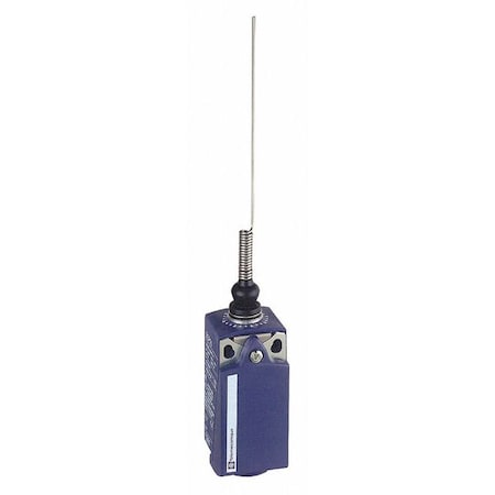 Limit Switch, Cat Whisker, Wobble Stick, 1NC/1NO, 10A at 240V AC, Actuator Location: Top