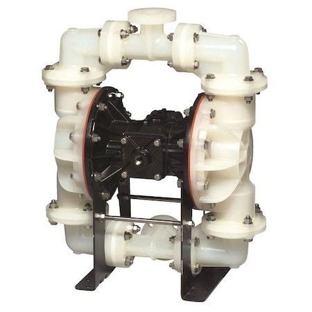 Double Diaphragm Pump, Polypropylene, Air Operated, Santoprene