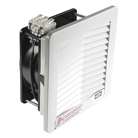 Standard Square Axial Fan, 115V AC, 1 Phase, PBT Plastic, 4 11/16 in W.