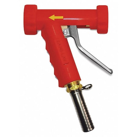 Spray Nozzle,Brass/SS,6-1/4" L,150 psi