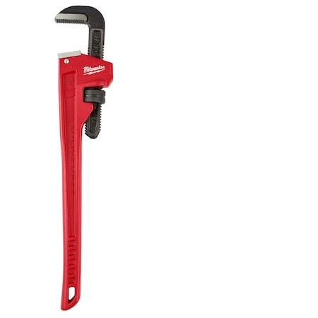 24 in L 3 in Cap. Cast Iron Straight Pipe Wrench