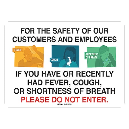 For The Safety Of Our Customers Sign, 170175