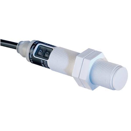 Capacitive, Cylindrical Proximity Sensor, 18 mm Dia., Polyethylene, 2 m, Bare Wire, 3 Wires, Unshielded