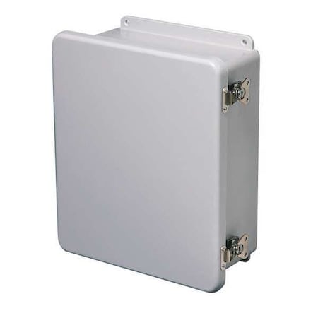Twist Latch Electrical Enclosures, 9.73 in H, 3.98 in D, 8 in W, 1, Fiberglass