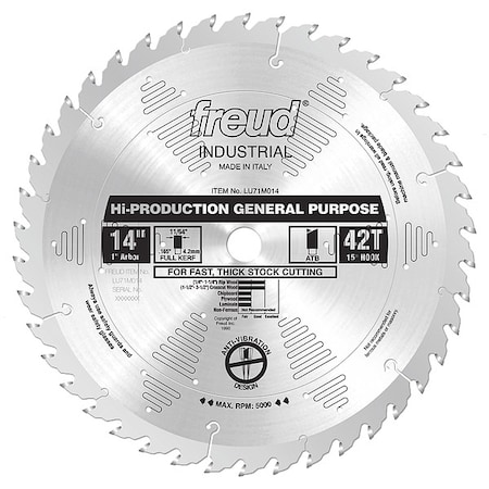 14",42-Teeth Circular Saw Blade