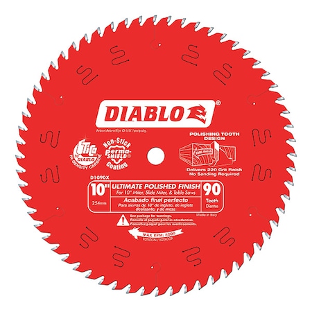 10",90-Teeth Circular Saw Blade