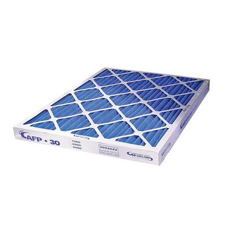 20x25x1 Pleated Air Filter, Paper, MERV 8, 1 Micron