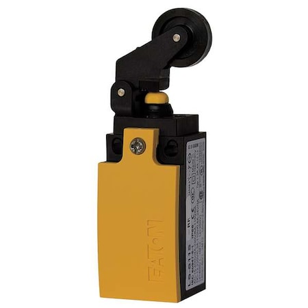 Limit Switch, Plunger, Roller Lever, 1NC/1NO, 4A at 400V AC, Actuator Location: Top