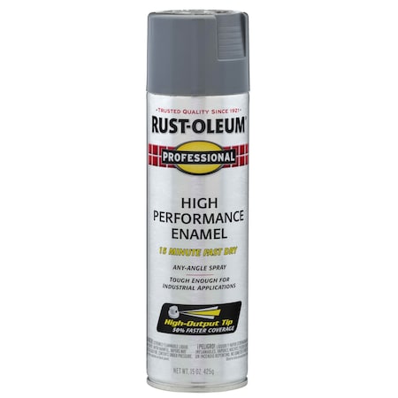 Rust Preventative Spray Paint, Dark Machine Gray, Gloss, Solvent, 15 Oz