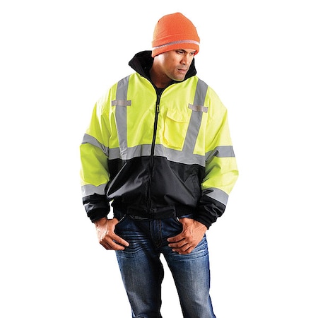 Men's Jacket, 100% Polyester, Yellow, 3XL