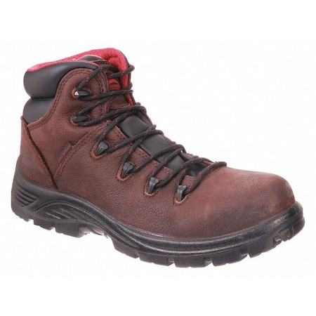Men's Hiker Boot, 9, Composite Toe, 6 in H, Brown, A7221