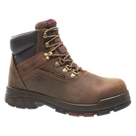 Men's 6-Inch Work Boot, 9, Composite Toe, 6 in H, Dark Brown, W10314