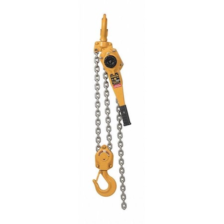 Lever Chain Hoist, 12,000 lb Load Capacity, 20 ft Hoist Lift, 1 31/32 in Hook Opening