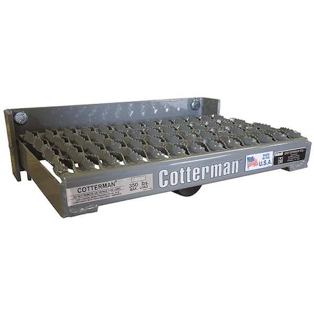 Spring Loaded Fold-Up Step,4 In. H