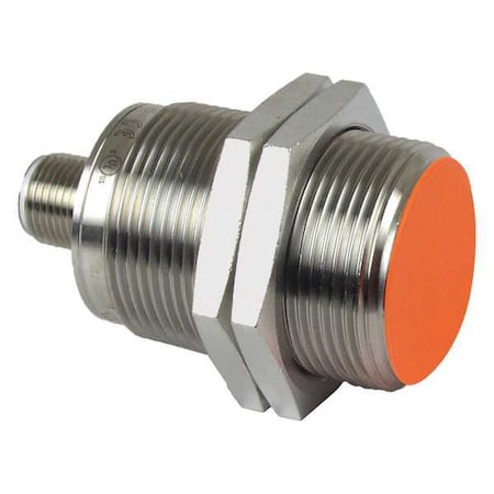 Cylindrical, Inductive Proximity Sensor, 30 mm Dia., Stainless Steel, M12, 3 Wires, Shielded