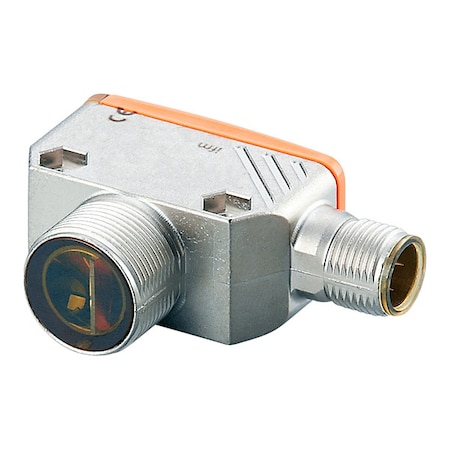 Diffuse Photoelectric Sensor, M12, Right Angle, Rectangular, Light On, NPN