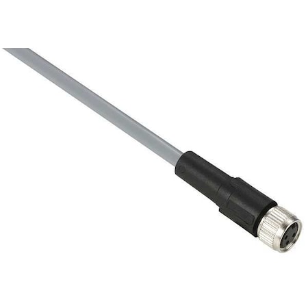 Cordset,16.4 ft.,Gray,250VAC/300VDC