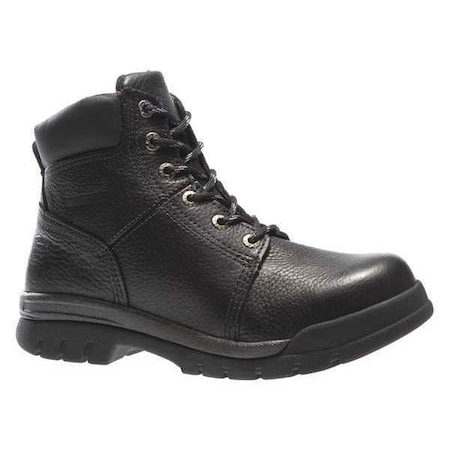 Men's 6-Inch Work Boot, 9 XW, Steel Toe, 6 in H, Black, W04714