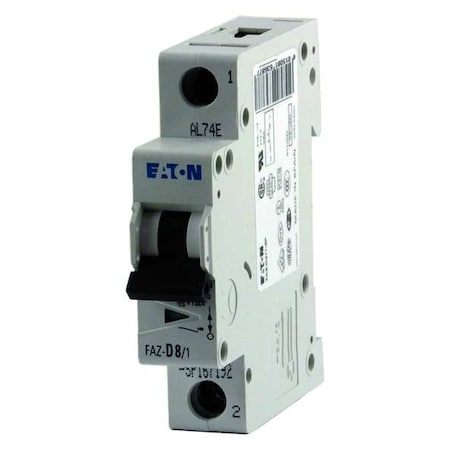 Circuit Breaker, FAZ Series, 2A, 1 Pole, 277/480V AC, 15kA at 240/415V AC, B Curve