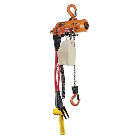 Air Chain Hoist,500 lb. Cap.,10 ft. Lift