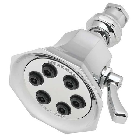 wall, Shower Head, Polished Chrome, Wall