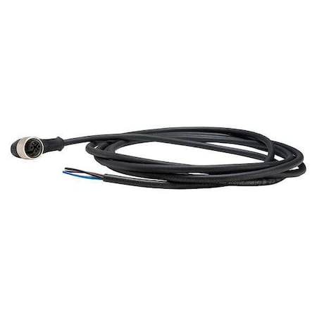 Cordset,6.56 ft.,Black,250VAC/300VDC