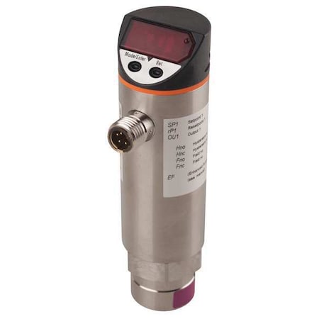 Pressure Switch, Standard, SPST, 1/4 in NPT, 0 to 145 psi Range, Stainless Steel