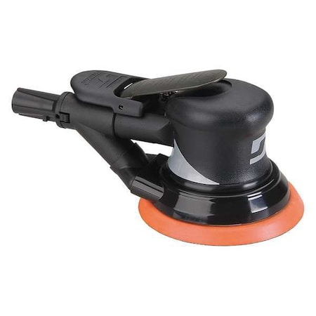 Air Orbital Sander, 5 in Disc Dia, Palm
