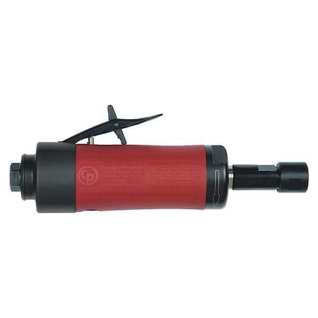 Straight Die Grinder, 1/4 in NPT Female Air Inlet, 1/4 in Collet, Heavy Duty, 24,000 RPM, 0.5 hp