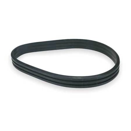 3/B162 Banded V-Belt, 165-3/4" Outside Length, 2" Top Width, 1/2" Thickness, 3 Ribs