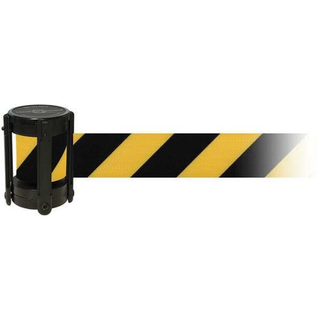 Replacement Belt Cassette, 7 1/2 ft L, Black/Yellow Belt, Black Case