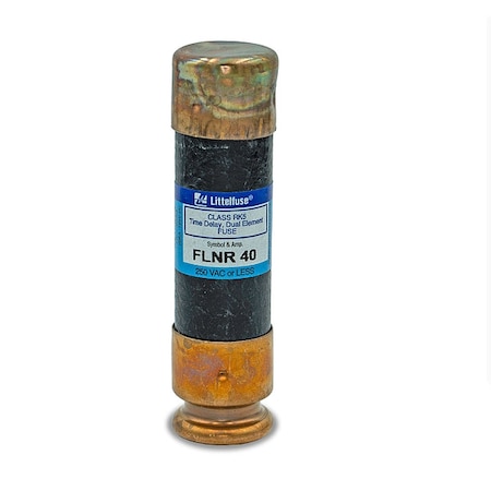 UL Class Fuse, RK5 Class, Time-Delay, 40A, 250V AC, Non-Indicating