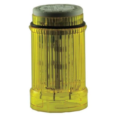 Tower Light Module, 24V AC, 24V DC, Yellow, 43 mm Dia., 3 in Height, LED, SL4 Series