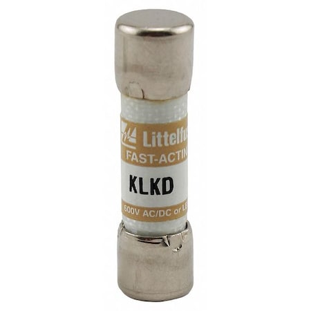 Midget Fuse, Fast-Acting, 1A, 600V AC, Non-Indicating, 100kA at 600V AC, 50kA at 600V DC