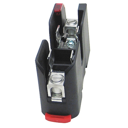 Open Fuse Block, 0 to 30A Amp Range, 600V AC/DC Volt Rating, 1 Poles, Pressure Plate