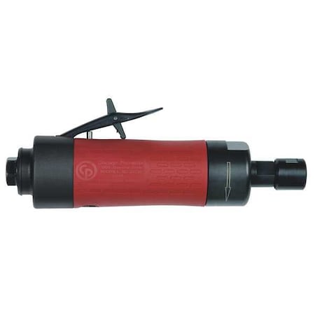 Straight Die Grinder, 1/4 in NPT Female Air Inlet, 1/4 in Collet, Heavy Duty, 20,000 RPM, 0.7 hp