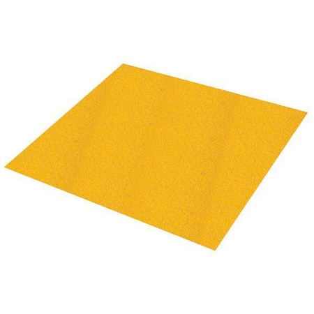 Antislip Sheet Fiberglass Reinforced Plastic Coarse Grit Size, Yellow, 47 in W x 47 in L