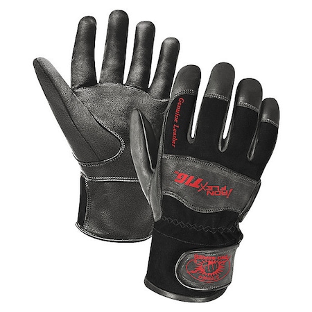 Ironflex TIG Welding Gloves, Hook-and-Loop Cuff, Straight Thumb, Premium Kidskin, S, 1 PR