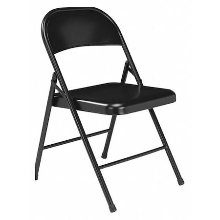 Commercialine Folding Chair,Stl,Blk,PK4