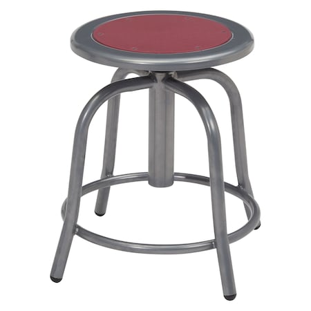 Adj. Stool,Wine Seat,Gry Frame,18" H