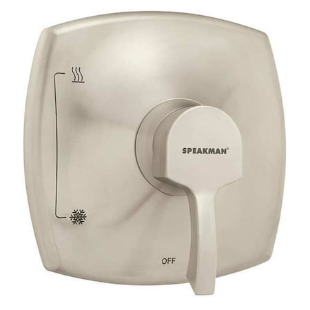 Wall Shower Valve Trim, 1, Brushed Nickel
