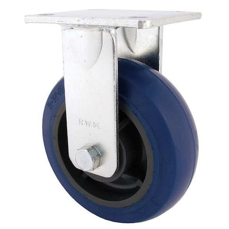 Rigid Plate Caster,Phenolic,6 in,1200 lb